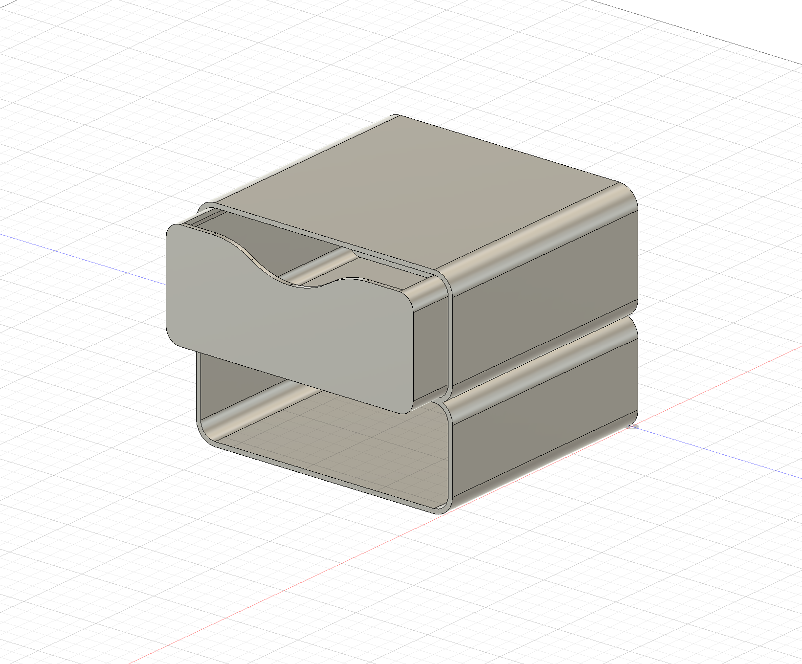 Model holdera na ładowarkę i szufladki na przewody ładujące
